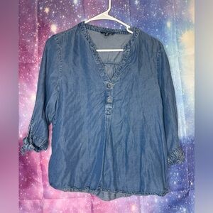 Fashion Nova chambray blouse 🛍